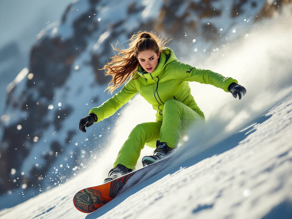 Пробуем освоить сноуборд